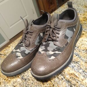 Cole Haan Men's ØriginalGrand Longwing Neoprene Oxford Grey Camo C36523 Sz 10.5M